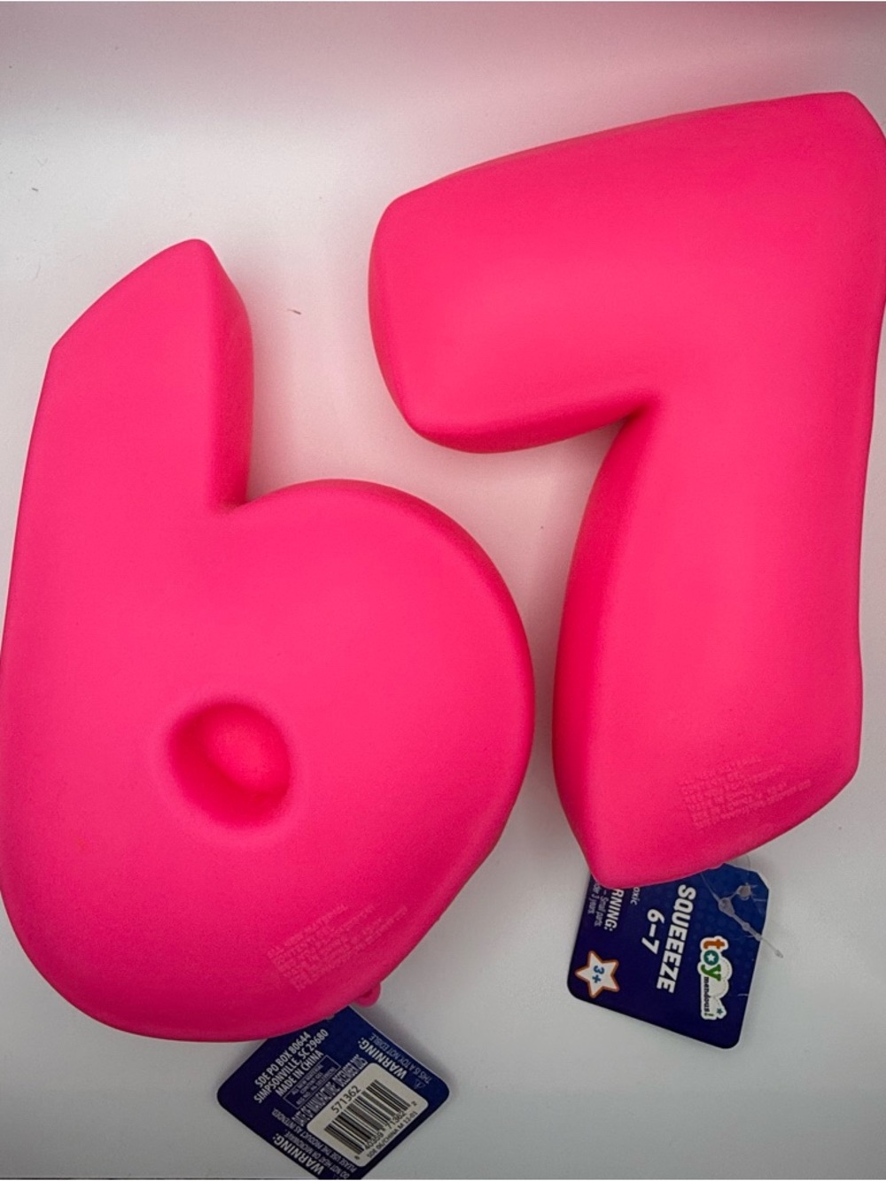 Toymendous Viral 67 Squishy Pink Jumbo Squeeeze NEW Rare TikTok Trend